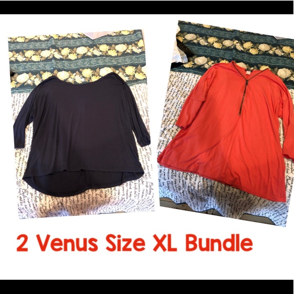 2 Ladies Shirt Bundle 3/4 length Sleeve Length.